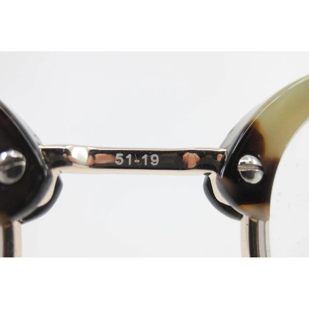 SA 9000 BK/HN Black Horn Browline Clubmaster Eyeglass Frames 51-19-140